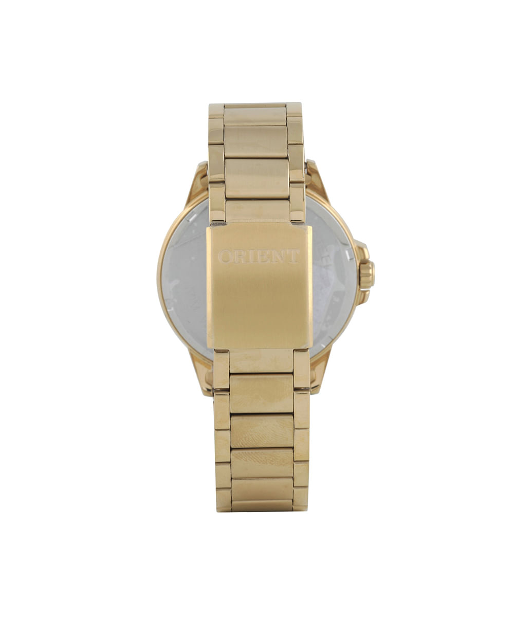 relógio masculino orient analógico calendário mgss1267 p2kx dourado