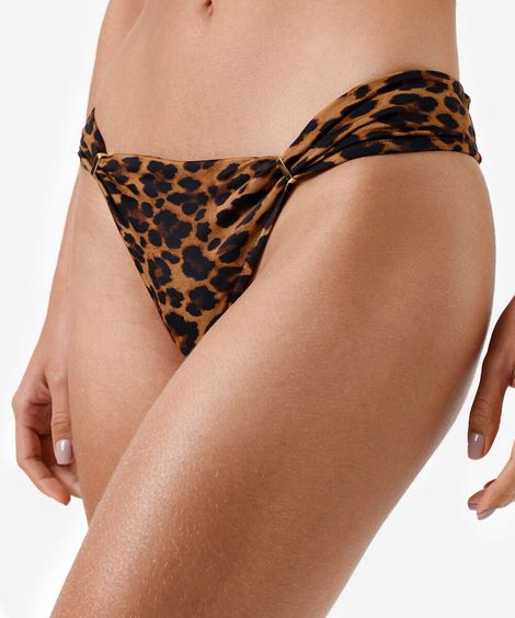 biquíni calcinha feminino animal print colorido