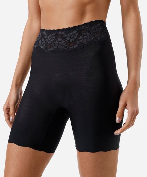 bermuda feminina rendada virtuel demillus preta