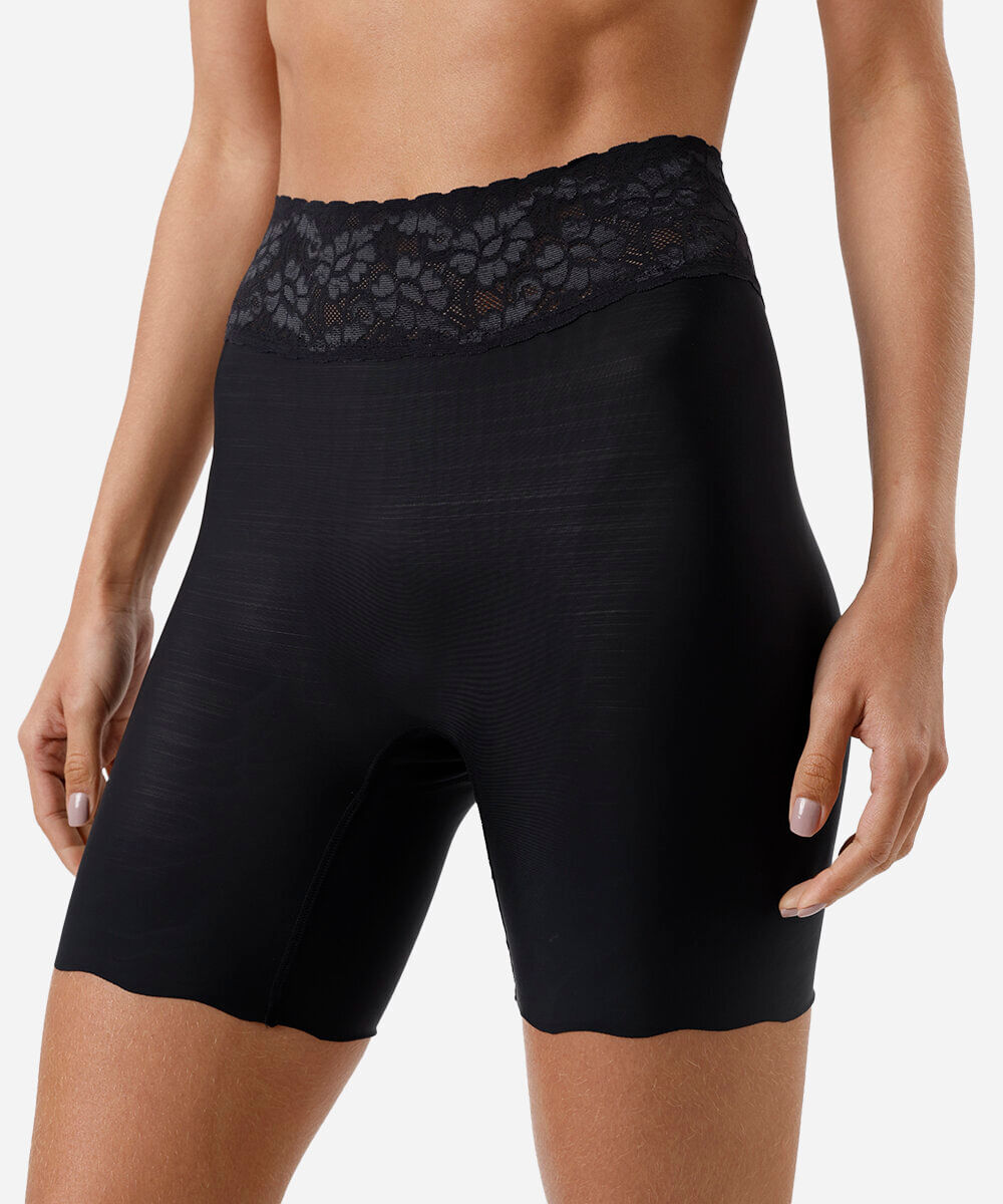 bermuda feminina rendada virtuel demillus preta