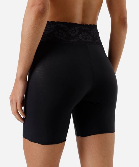 bermuda feminina rendada virtuel demillus preta