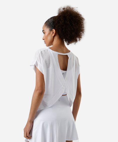 blusa feminina com recorte cea sports branco