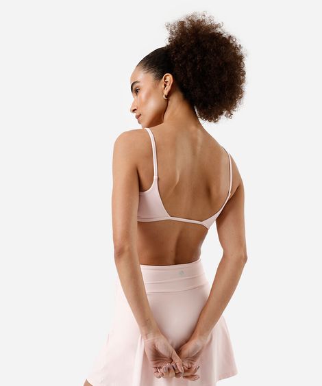 top decote coração alça fina cea sports rosa