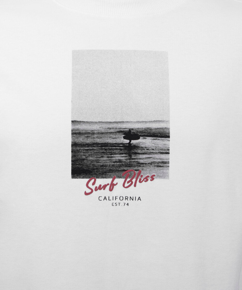 camiseta comfort juvenil em algodão off white
