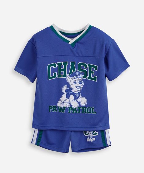 conjunto esportivo infantil patrulha canina azul
