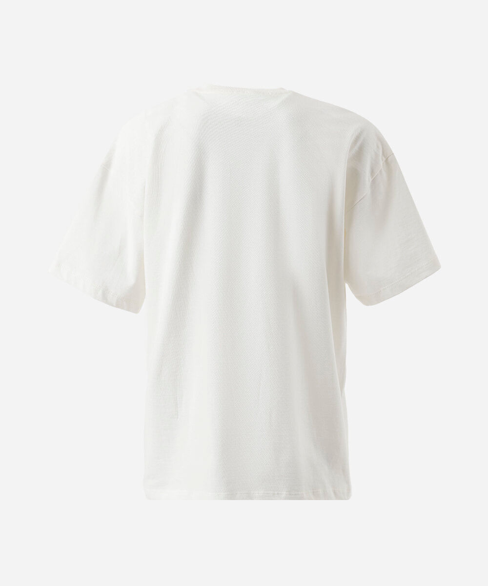 camiseta amalfi juvenil em algodão estampada off white
