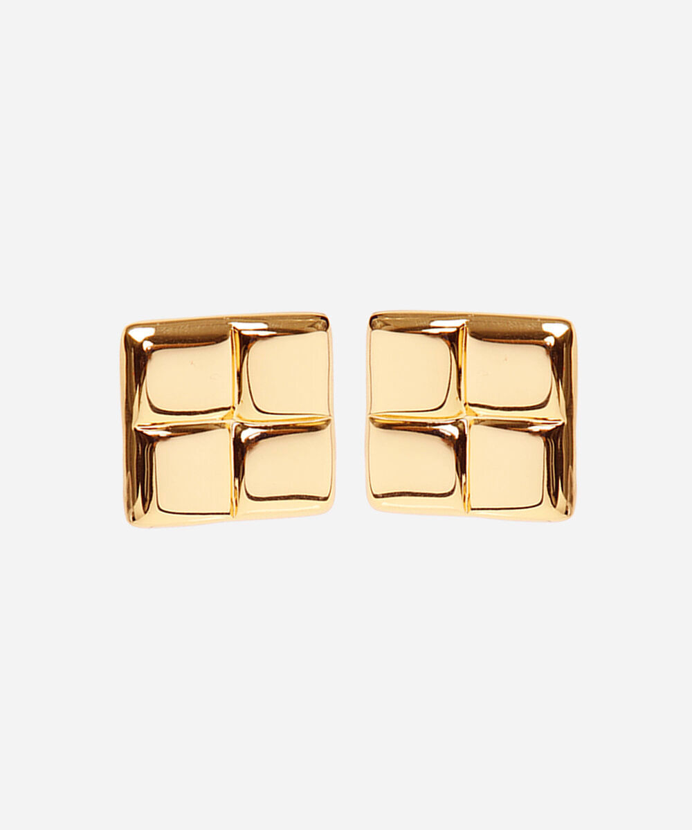 brinco quadrado mindset dourado