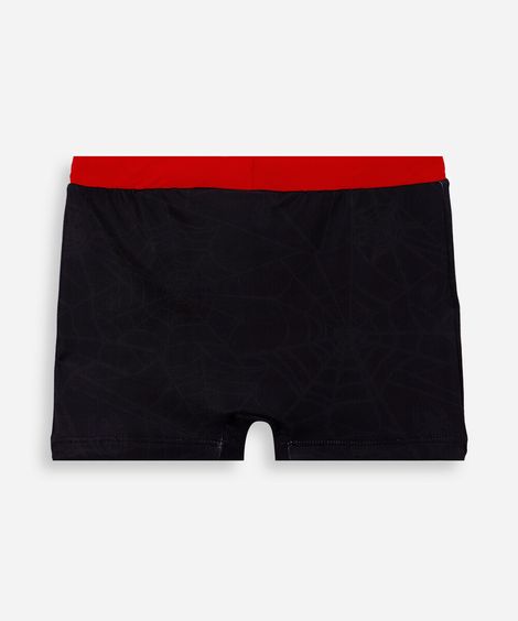 sunga boxer infantil homem aranha preta