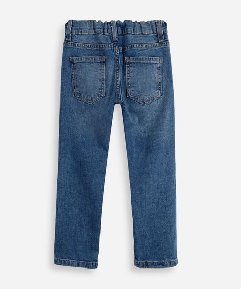 calça skinny infantil jeans azul