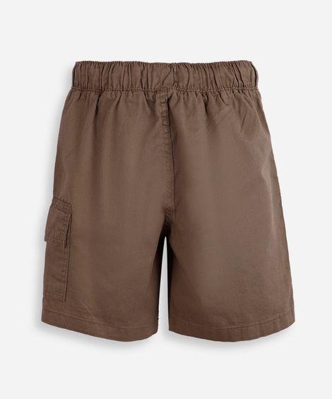 bermuda cargo de sarja infantil marrom