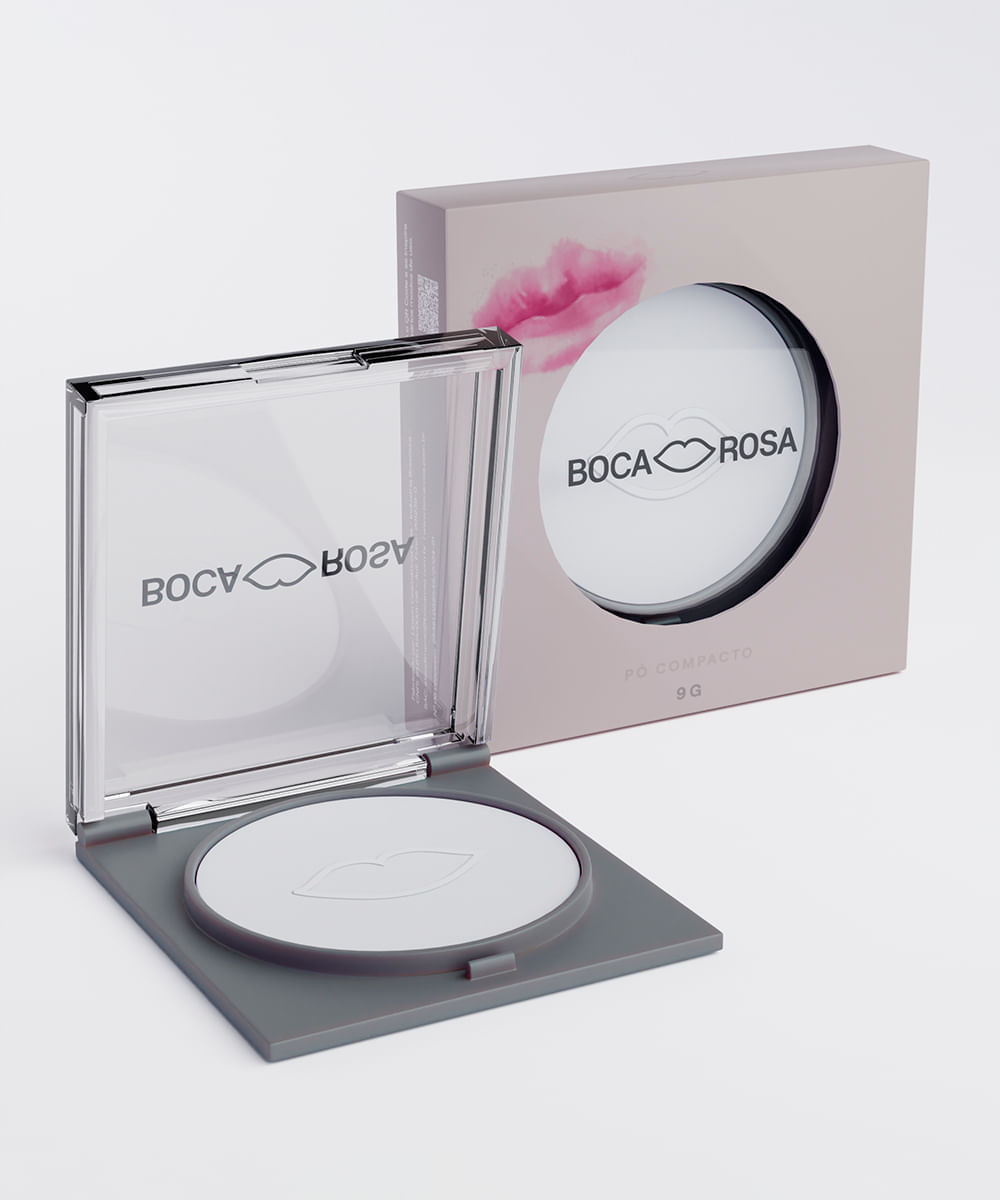 pó compacto translúcido boca rosa cocada