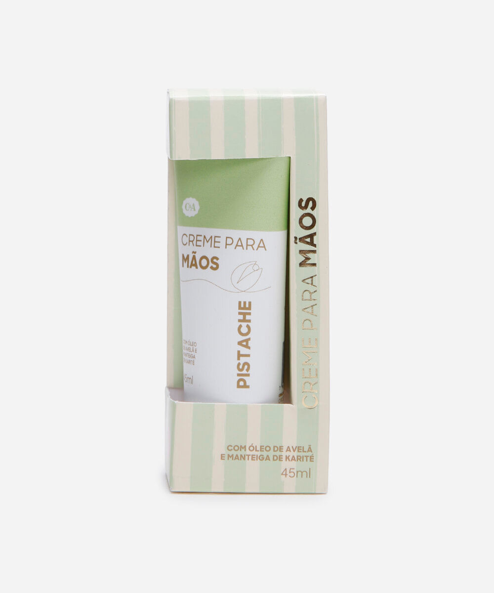 creme para mãos pistache beleza cea