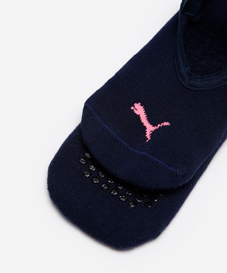 meia sapatilha antiderrapante puma azul