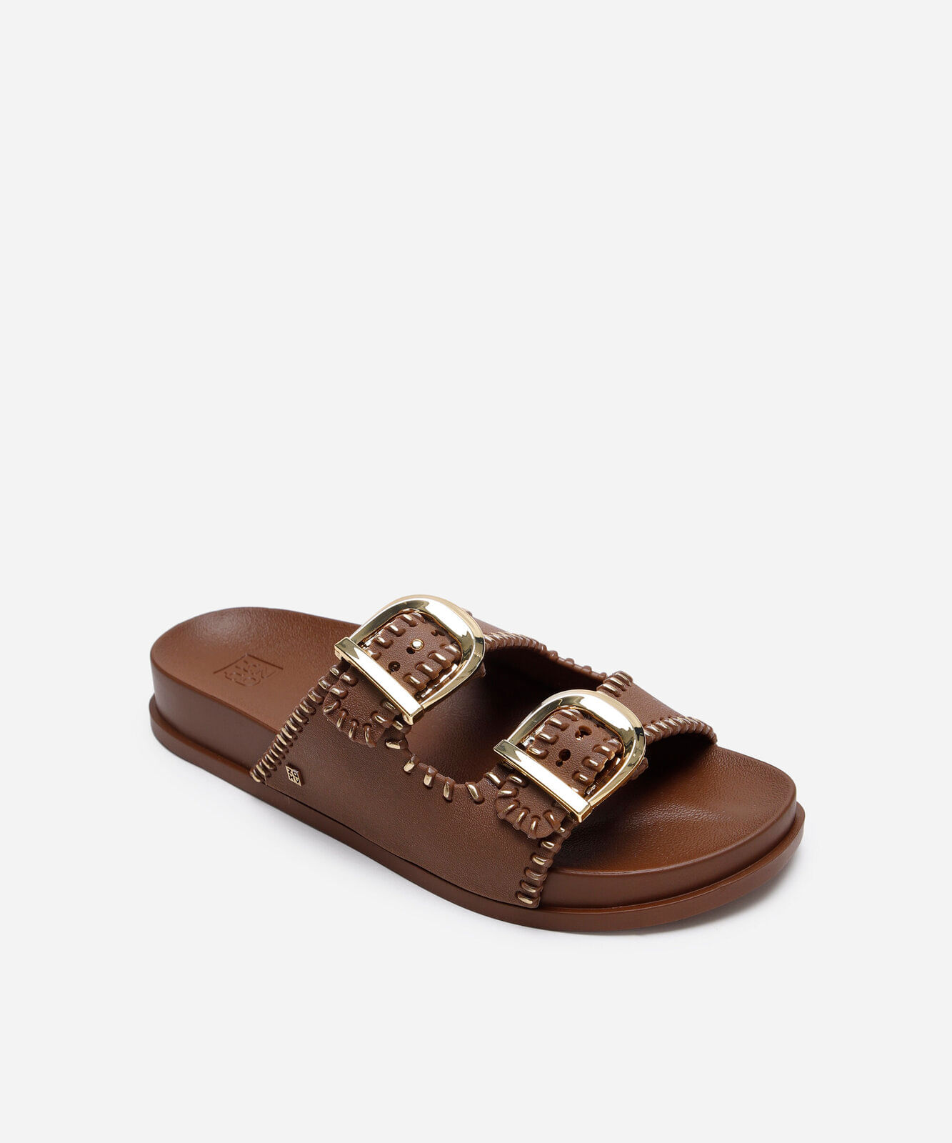rasteira feminina slide fire zaxy marrom