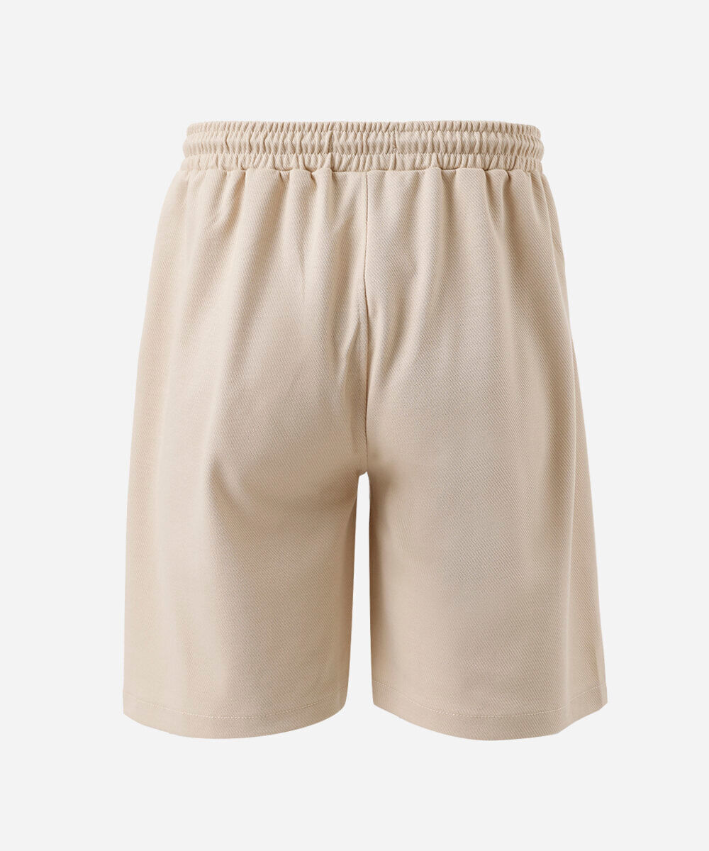 bermuda juvenil com bolsos bege