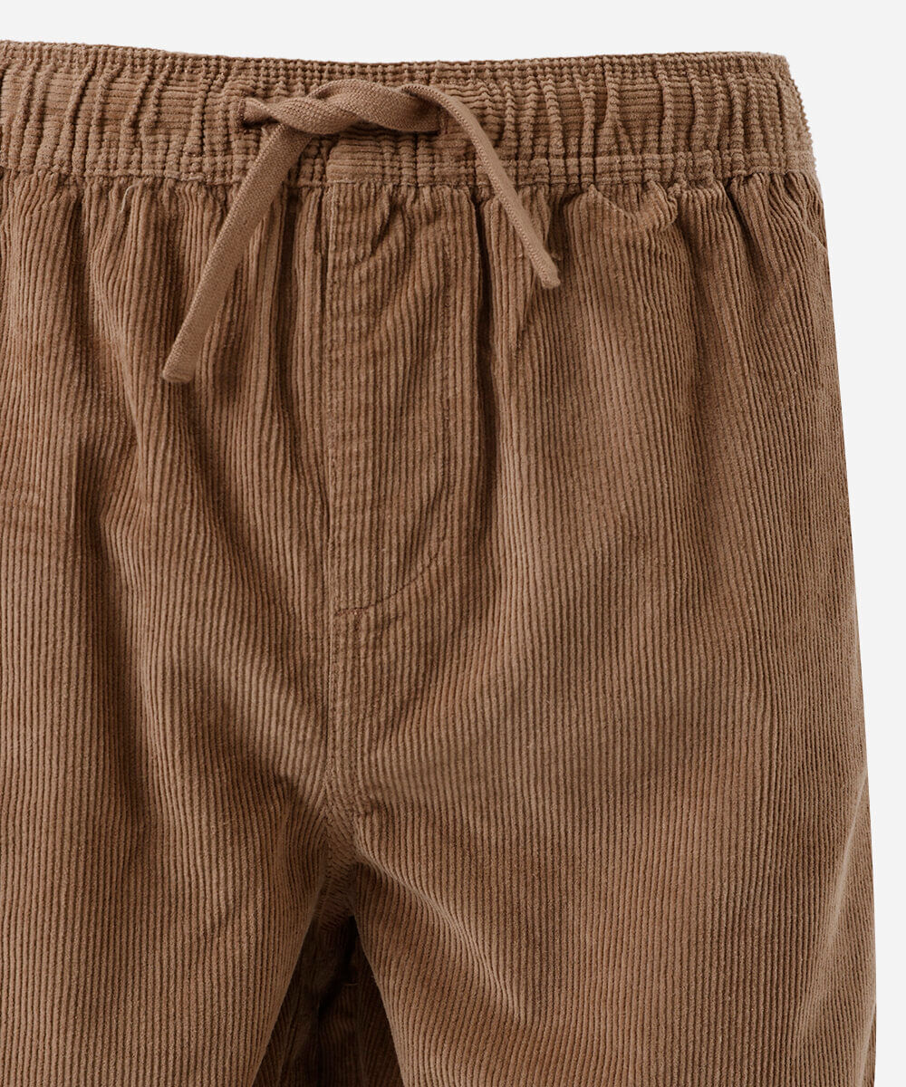 bermuda juvenil em veludo cotelê marrom