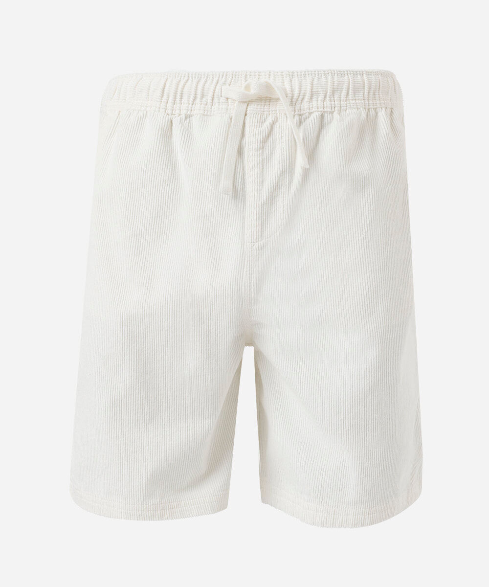 bermuda juvenil em veludo cotelê  off white