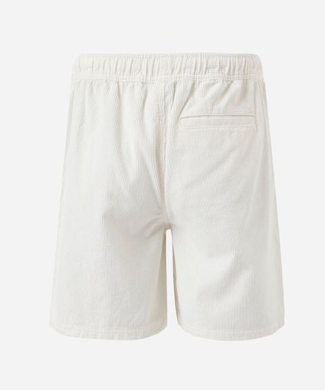 bermuda juvenil em veludo cotelê  off white