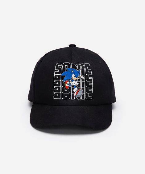 boné infantil aba reta sonic preto