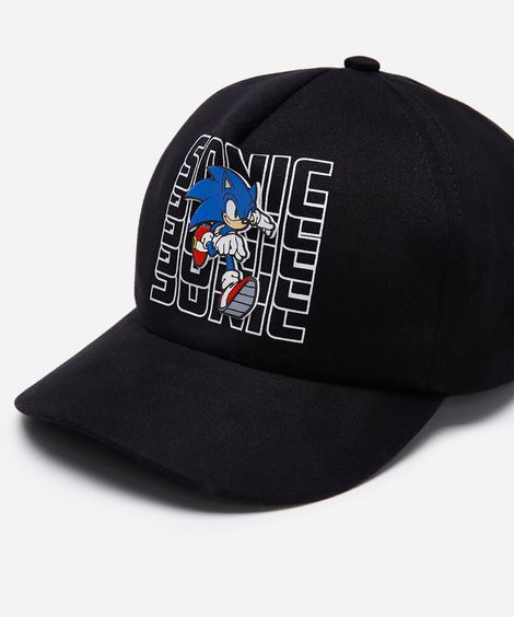 boné infantil aba reta sonic preto