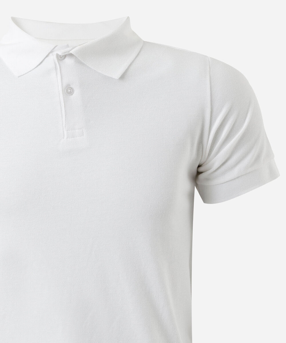 polo juvenil básica off white