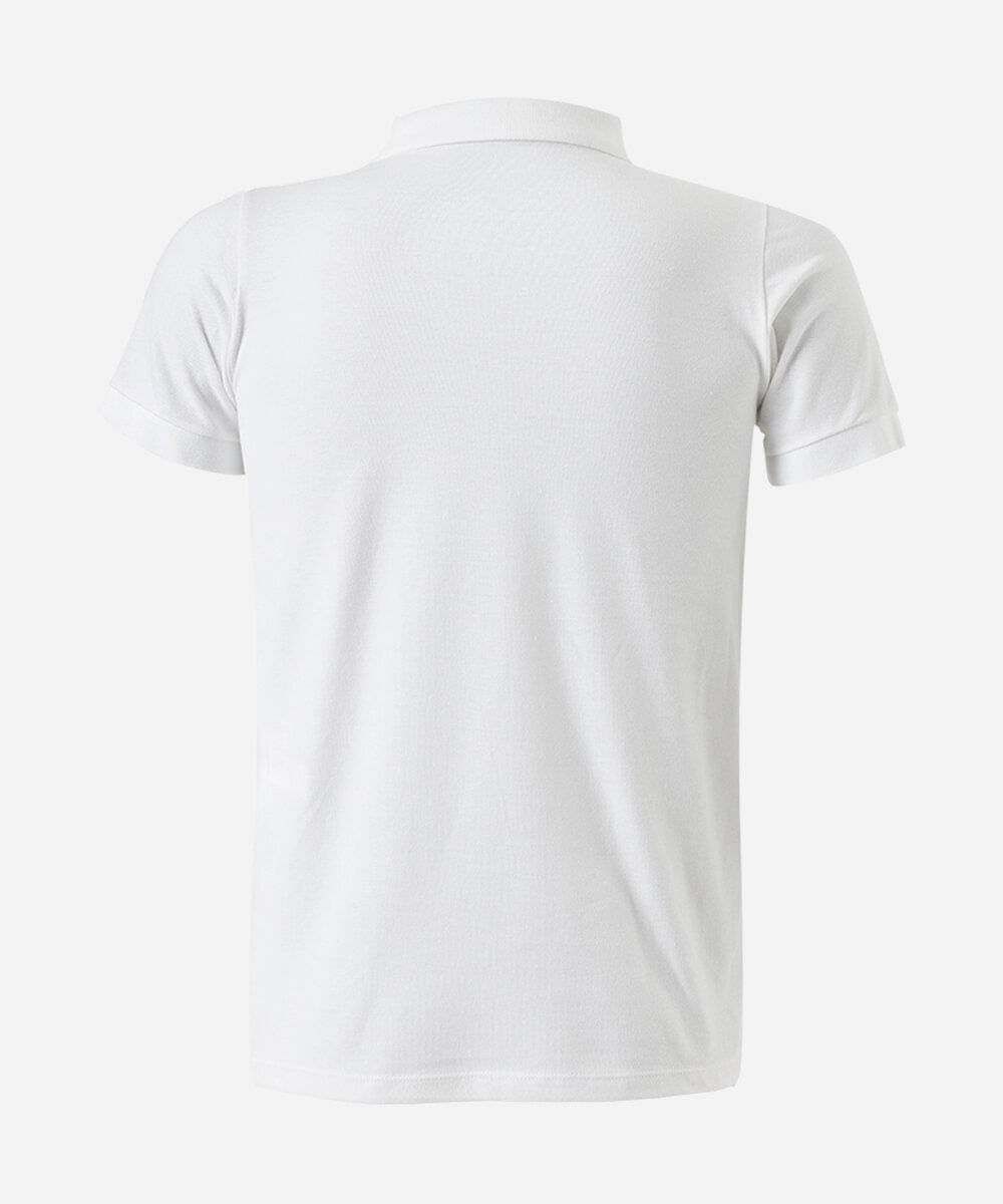 polo juvenil básica off white