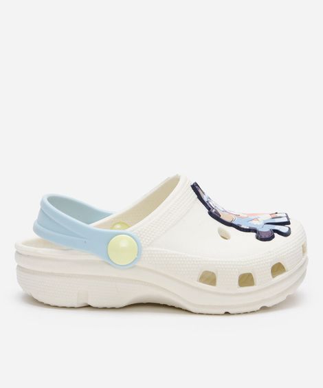 babuche infantil bluey off white