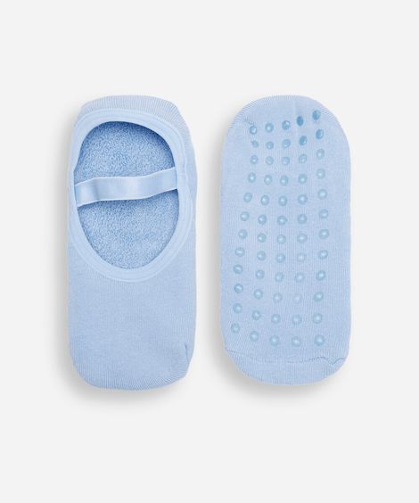 meia sapatilha boneca azul