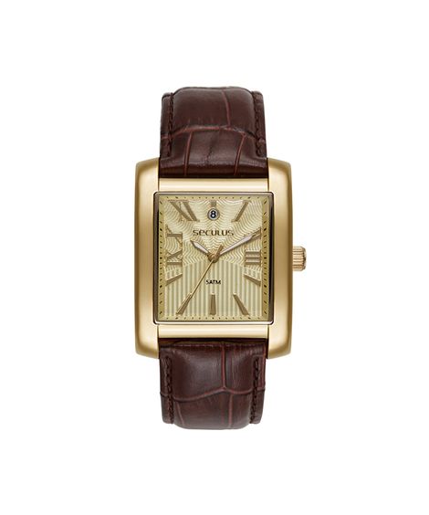 relógio masculino seculus analógico 23744gpsvdc2 dourado