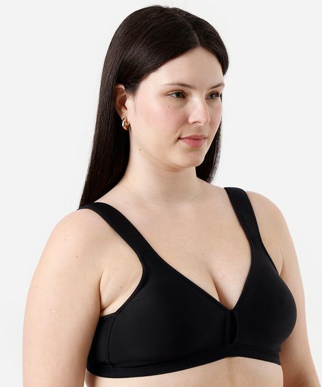sutiã triângulo feminino demillus plus size preto