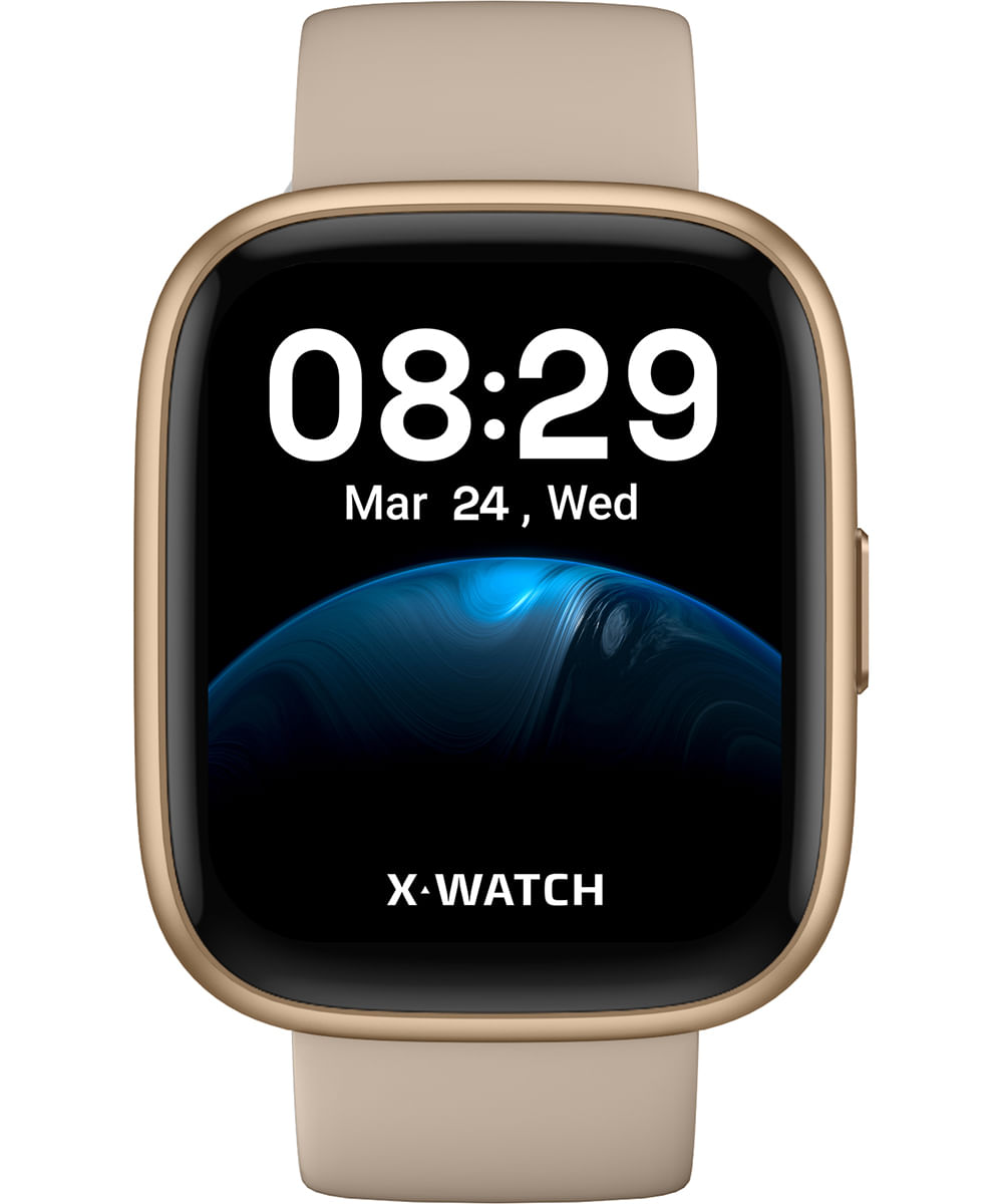 smartwatch feminino x watch xswuqpi003apxtx preto