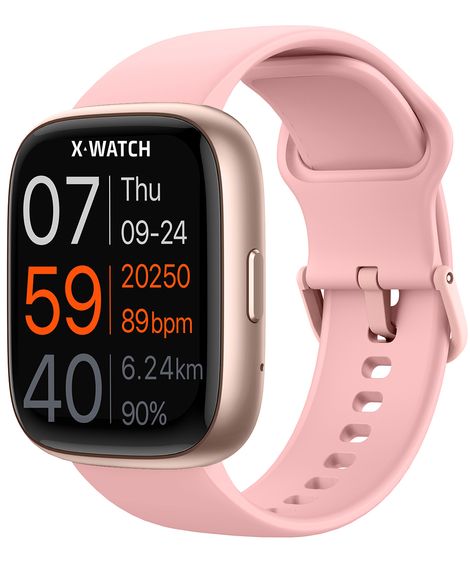 smartwatch feminino x watch xswuqpi006apxrx rosa