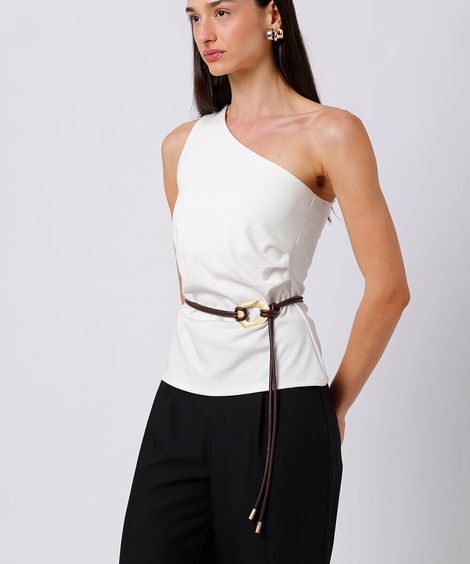 cinto de amarração com fivela orgânica mindset marrom