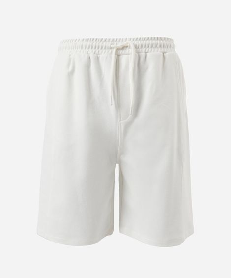 bermuda juvenil com bolsos off white
