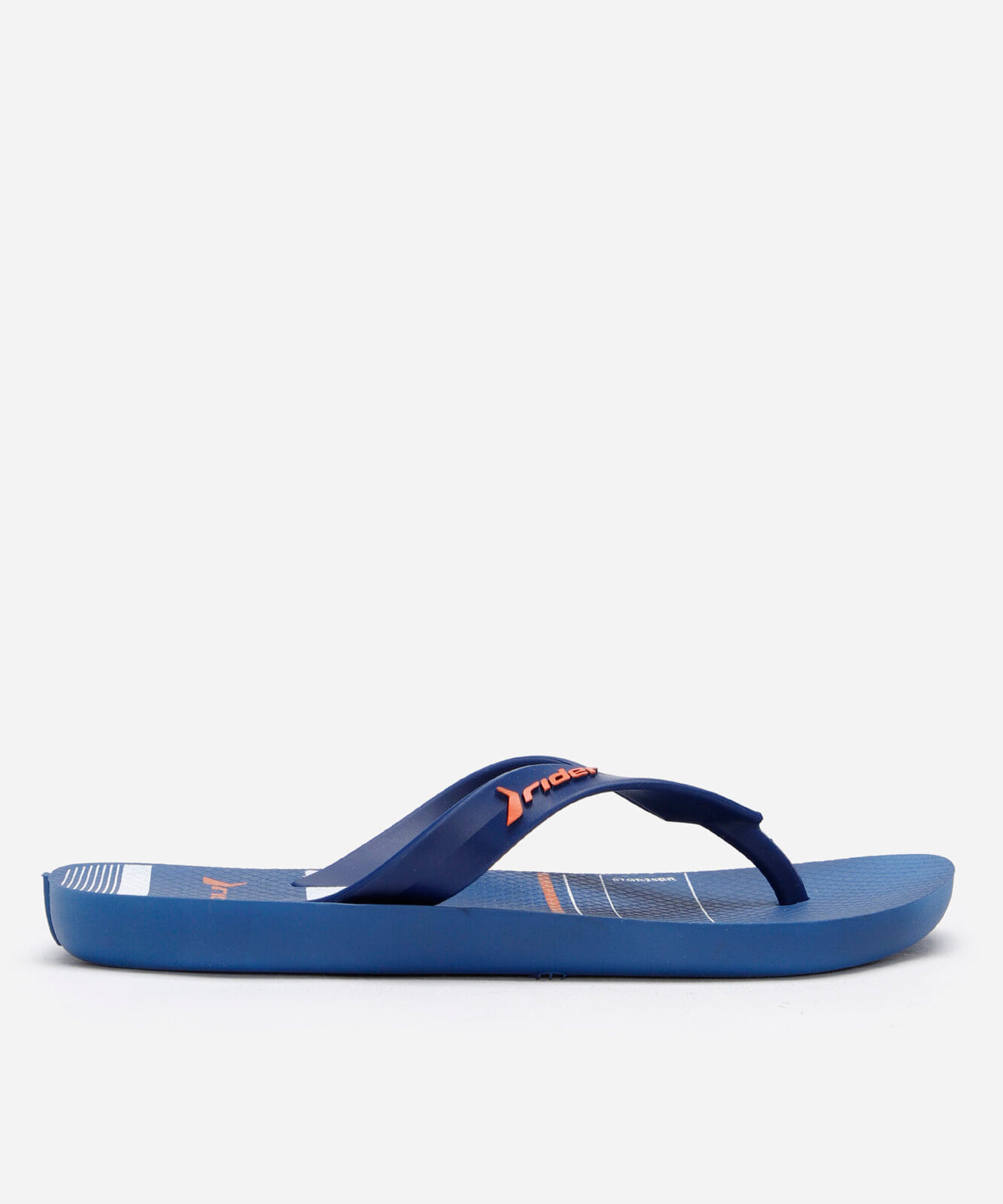 chinelo infantil com listras rider azul