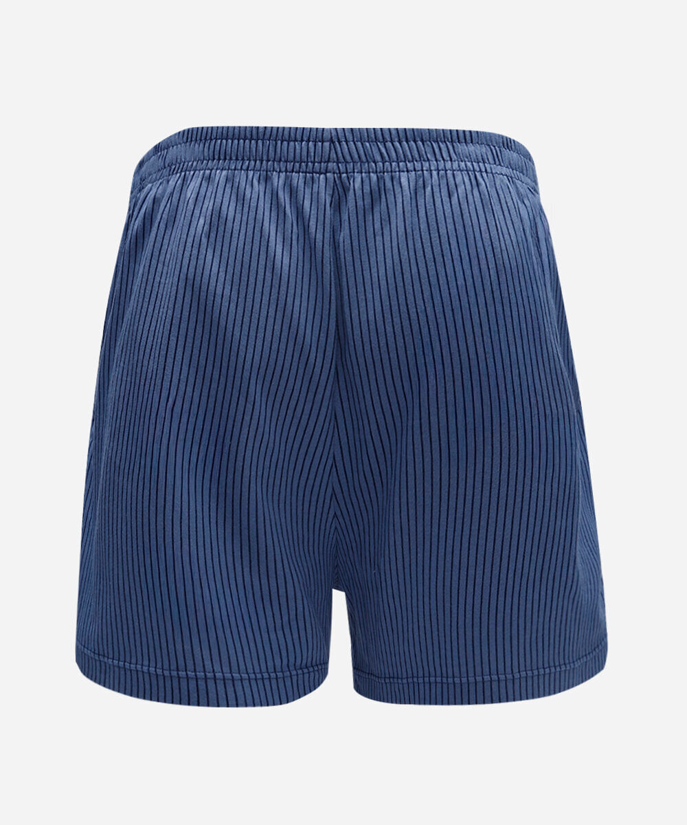 cueca samba canção de algodão listrada delrio azul