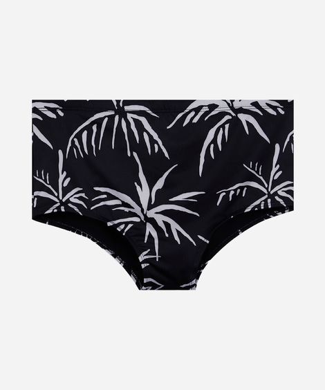 sunga masculina estampada preto