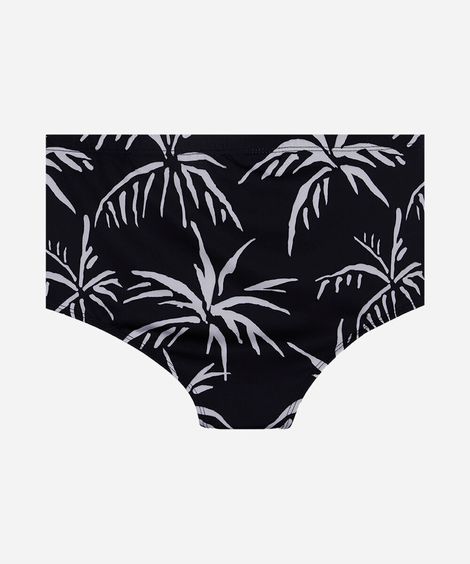 sunga masculina estampada preto
