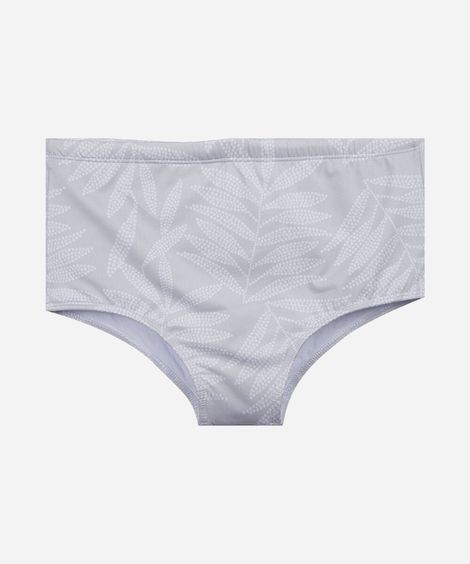 sunga masculina tradicional folhagem cinza