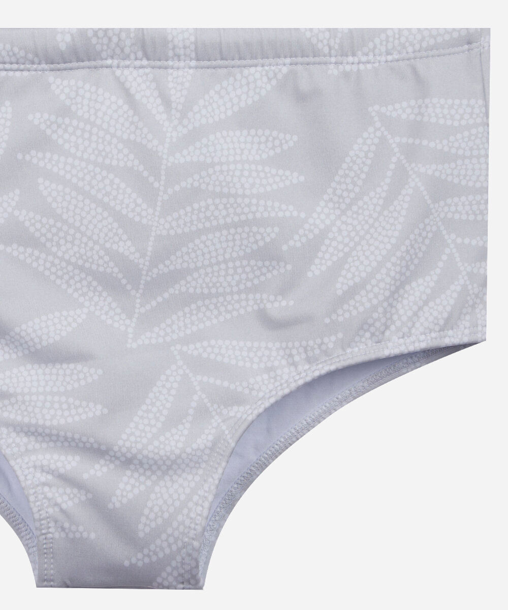 sunga masculina tradicional folhagem cinza