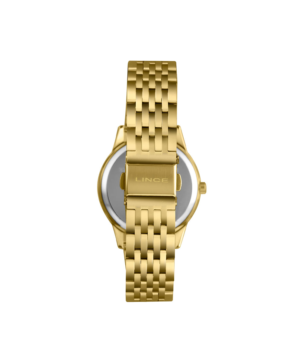 kit relógio feminino lince analógico lrgm035l36 b2kx pj dourado