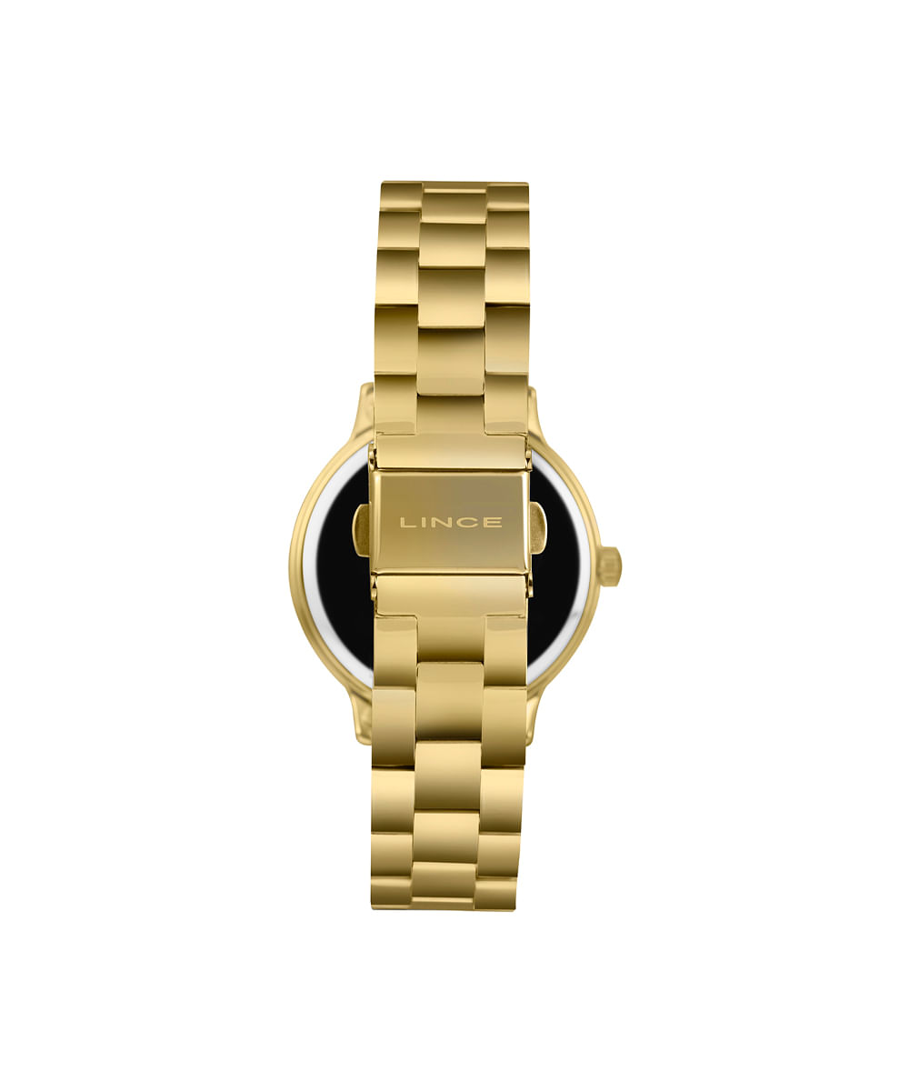 kit relógio feminino lince analógico lrgh261l36 s2kx pj dourado