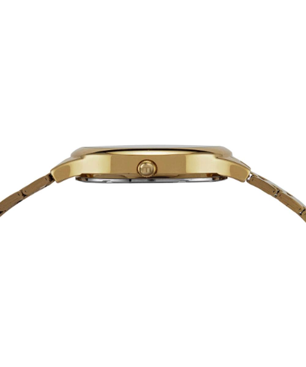 kit relógio feminino mondaine analógico 32418lpmvde1kc dourado