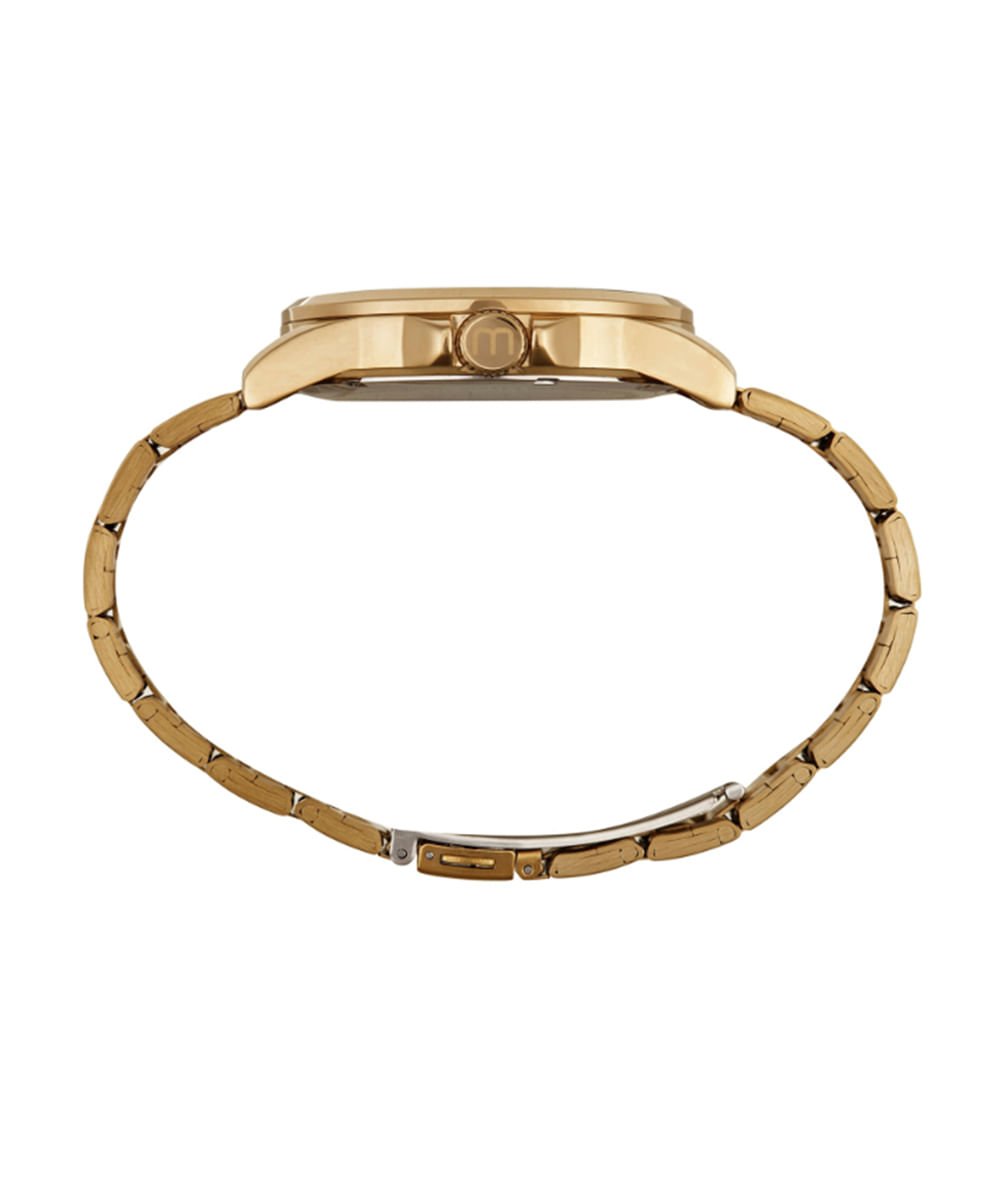 kit relógio masculino mondaine analógico 99807gpmvde5kc dourado