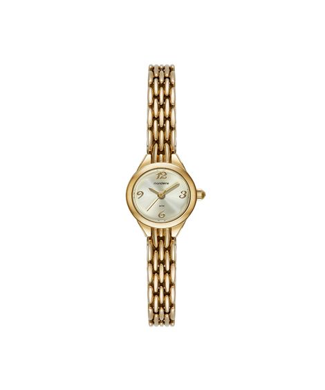 kit relógio feminino mondaine analógico 99782lpmvdm1kc dourado