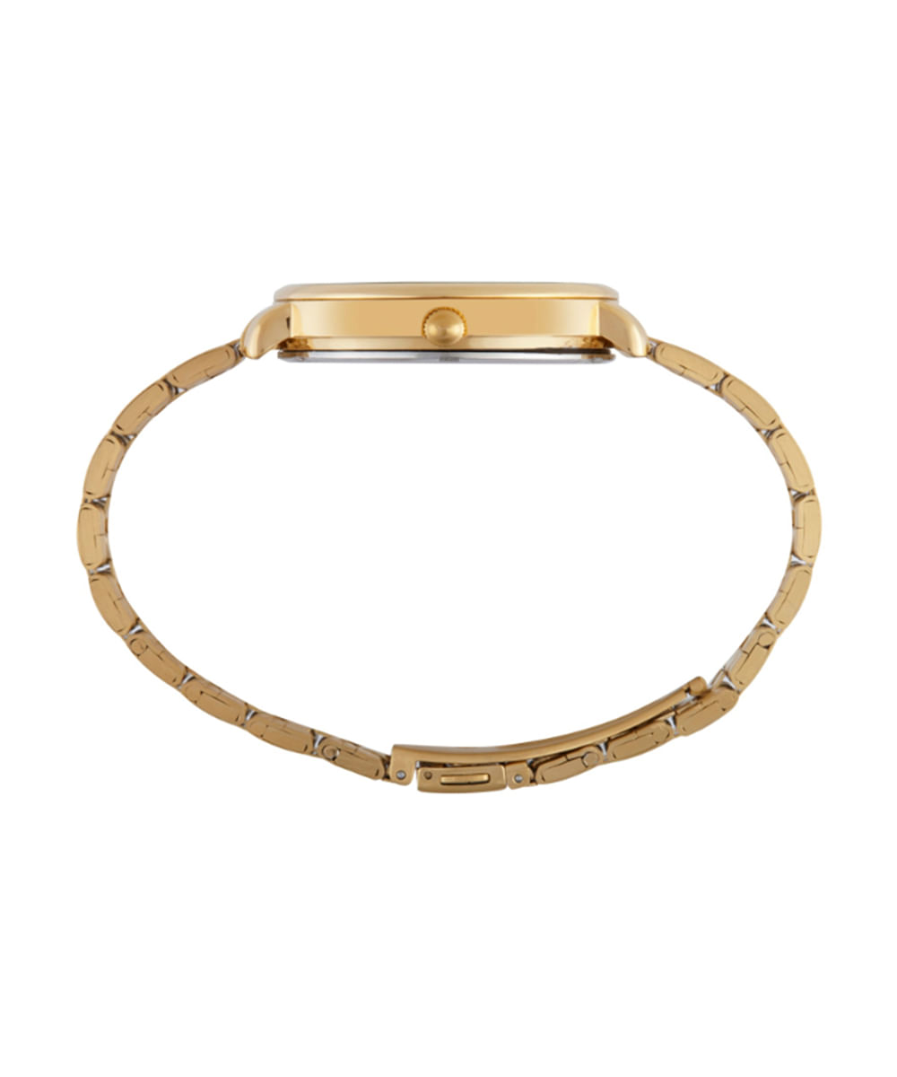 kit relógio feminino mondaine analógico 32834lpmkde1k1 dourado