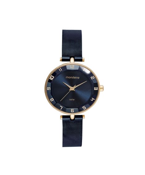 relógio feminino mondaine analógico 32911lpmvle4 dourado