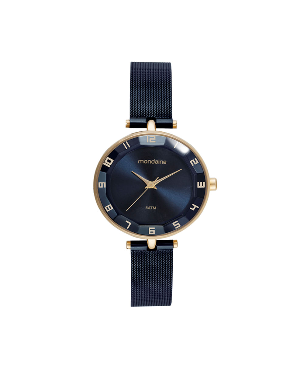 relógio feminino mondaine analógico 32911lpmvle4 dourado