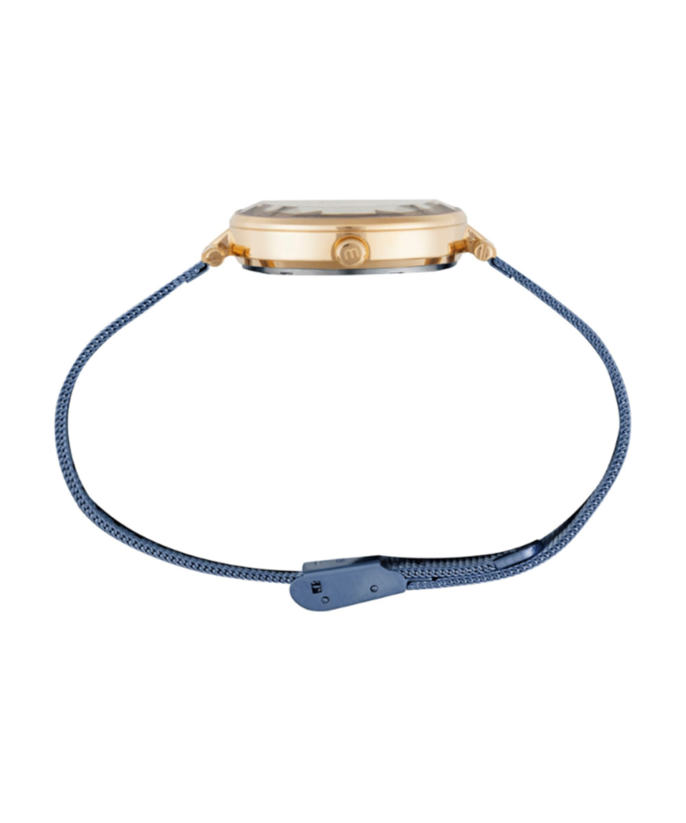 relógio feminino mondaine analógico 32911lpmvle4 dourado