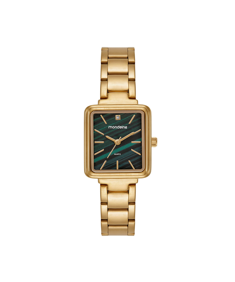 kit relógio feminino mondaine analógico 99838lpmkde1k1 dourado